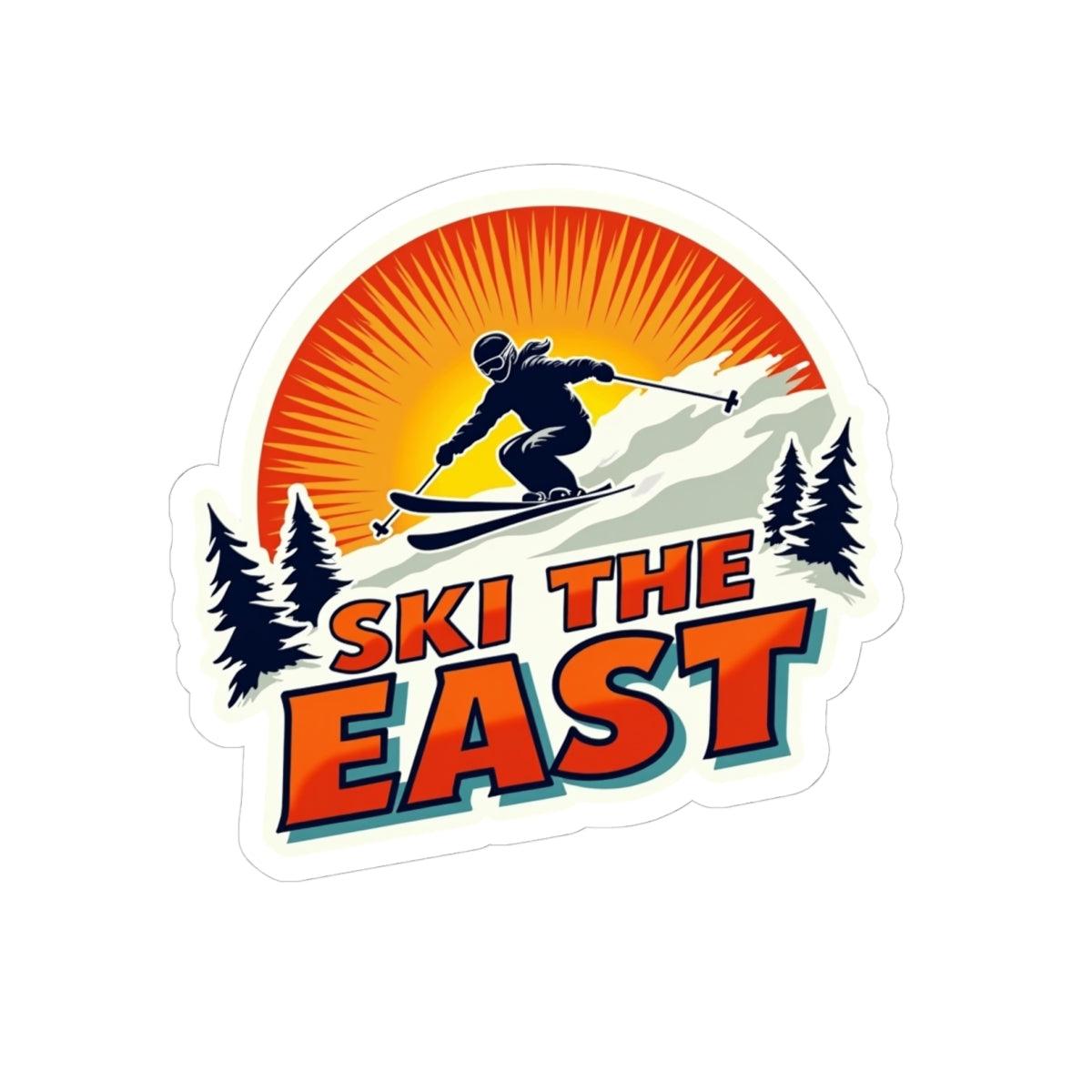 Ski The East Sticker - Custom Kiss-Cut Vinyl Design - Even Keel LLC