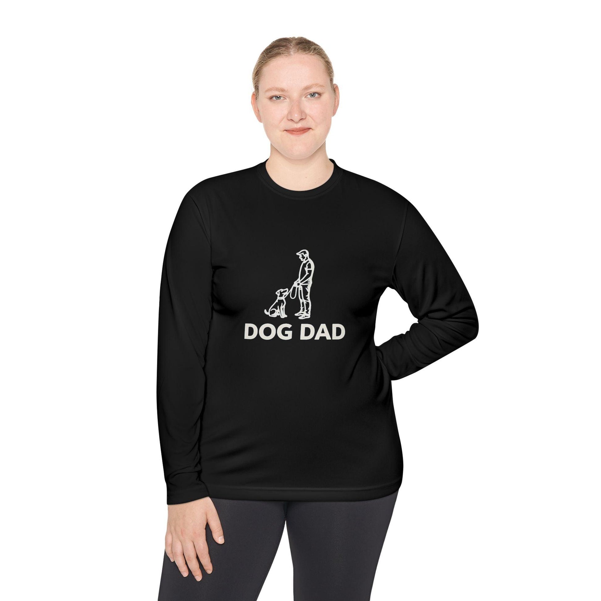 Dog Dad Performance Long Sleeve Tee for Active Dog Owners - Even Keel LLC