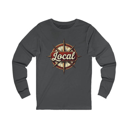 Long Sleeve Tee "LOCAL" Unisex Casual Wear for All - Even Keel LLC