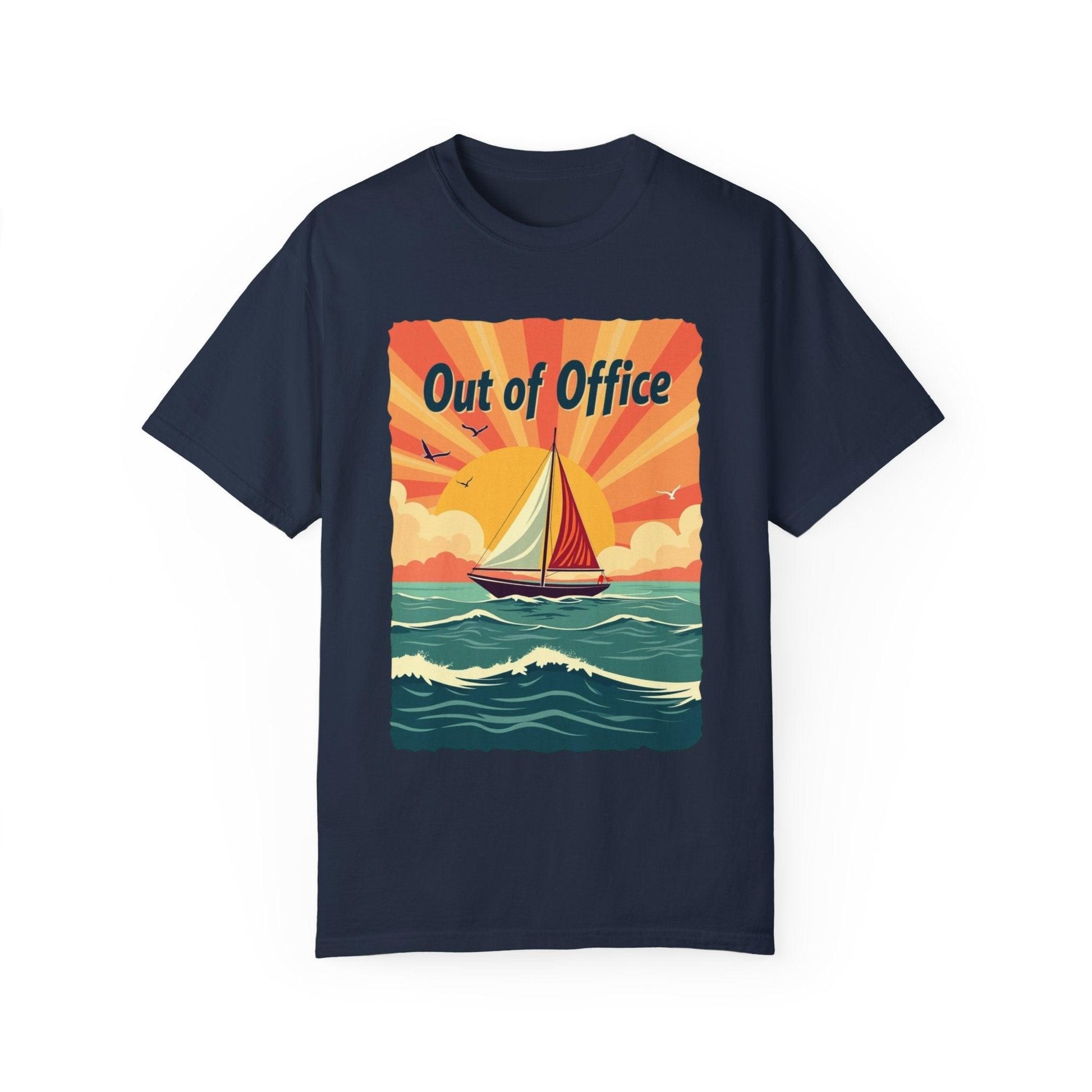 Ocean Sailing Out of Office Unisex Tee for Beach Lovers - Even Keel LLC