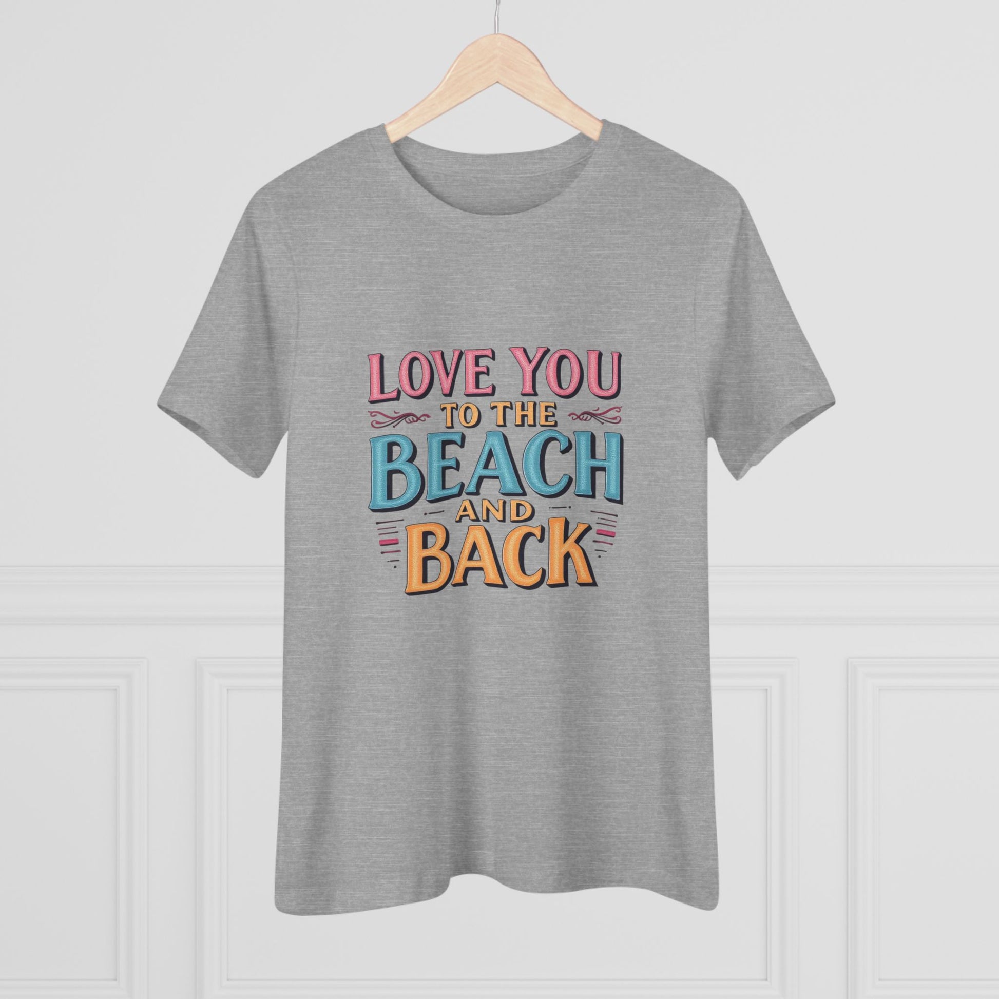 Women's Beach Lovers Cotton Tee - Love You to the Beach - Even Keel LLC