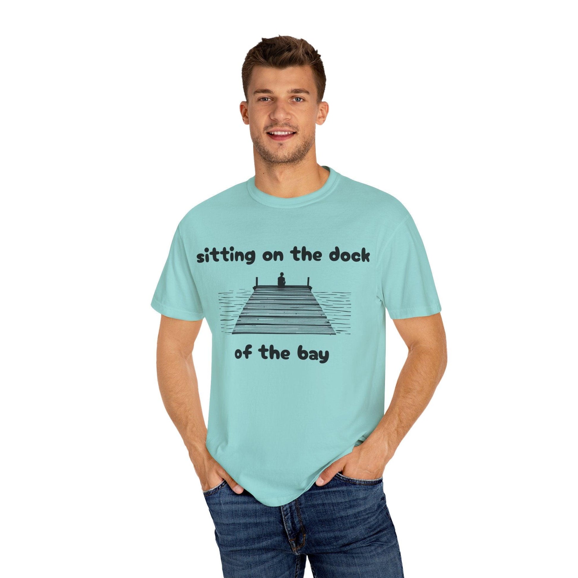 Dock of the Bay T-Shirt for Relaxed Coastal Living Style - Even Keel LLC