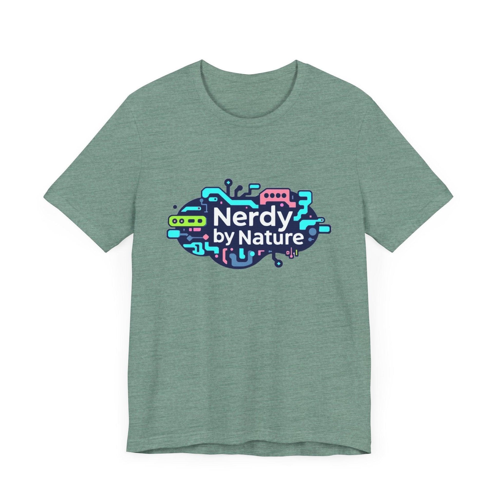 Nerdy by Nature Unisex Tee - Fun Geeky Graphic T-Shirt for Casual Wear - Even Keel LLC