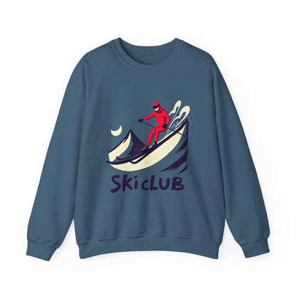 Heavy Blend Ski Club Sweatshirt for Winter Warmth Style - Even Keel LLC