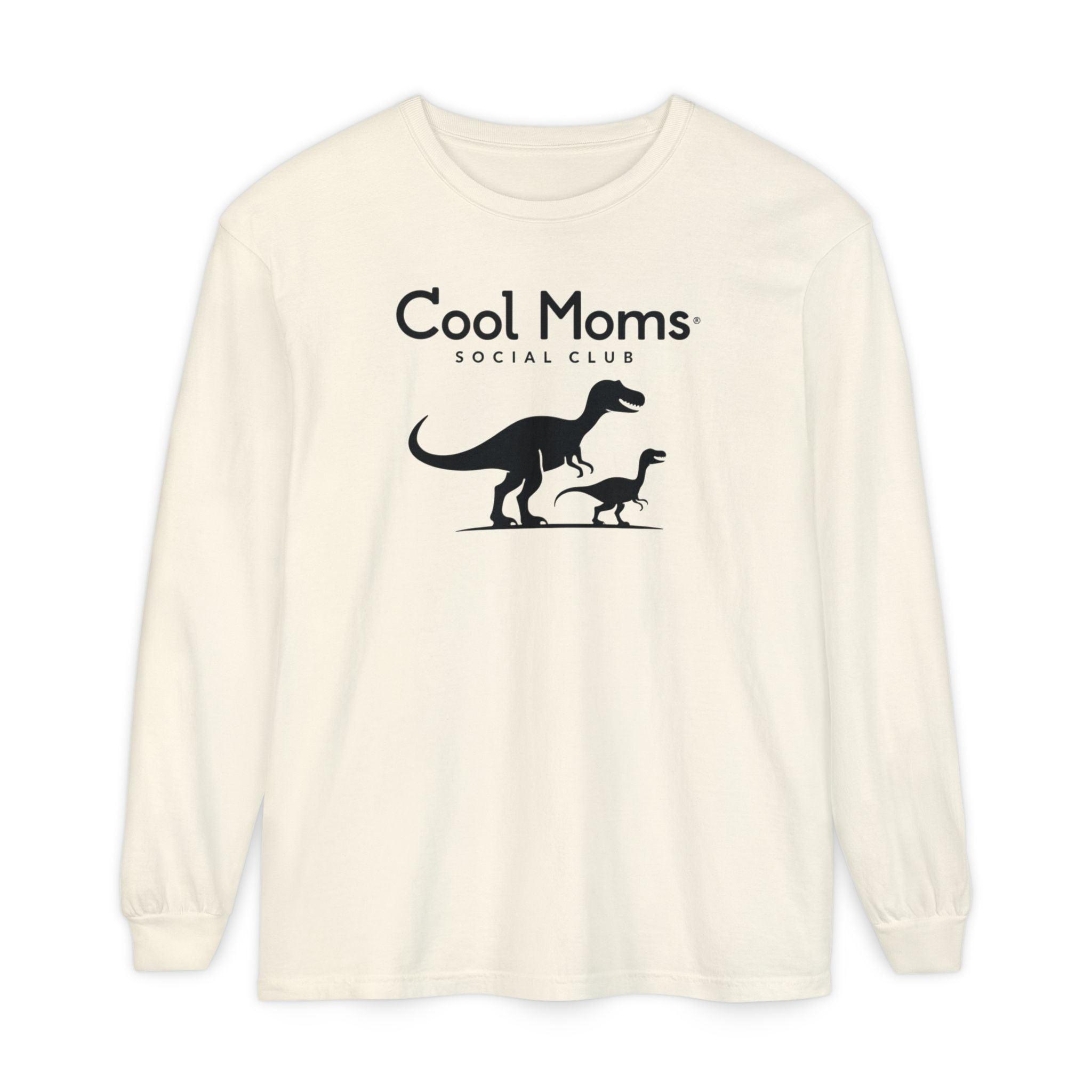 Dinosaur Long Sleeve T-Shirt for Cool Moms Social Club - Even Keel LLC