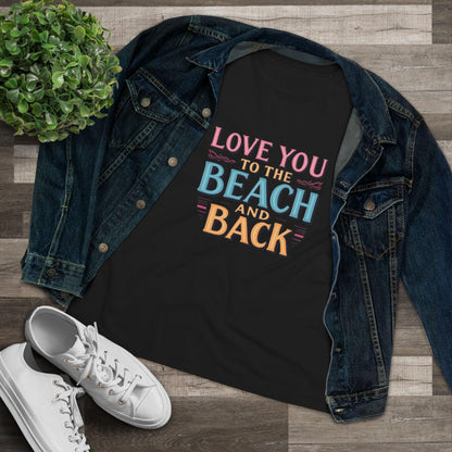 Women's Beach Lovers Cotton Tee - Love You to the Beach - Even Keel LLC