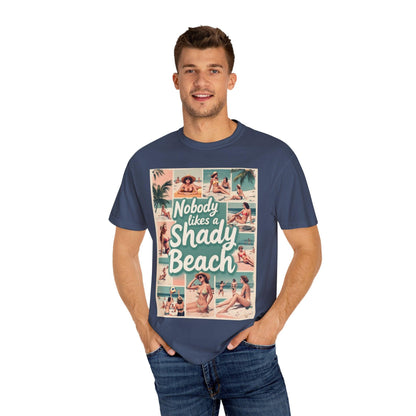 Retro Beach T-Shirt - Nobody Likes a Shady Beach Tee - Even Keel LLC