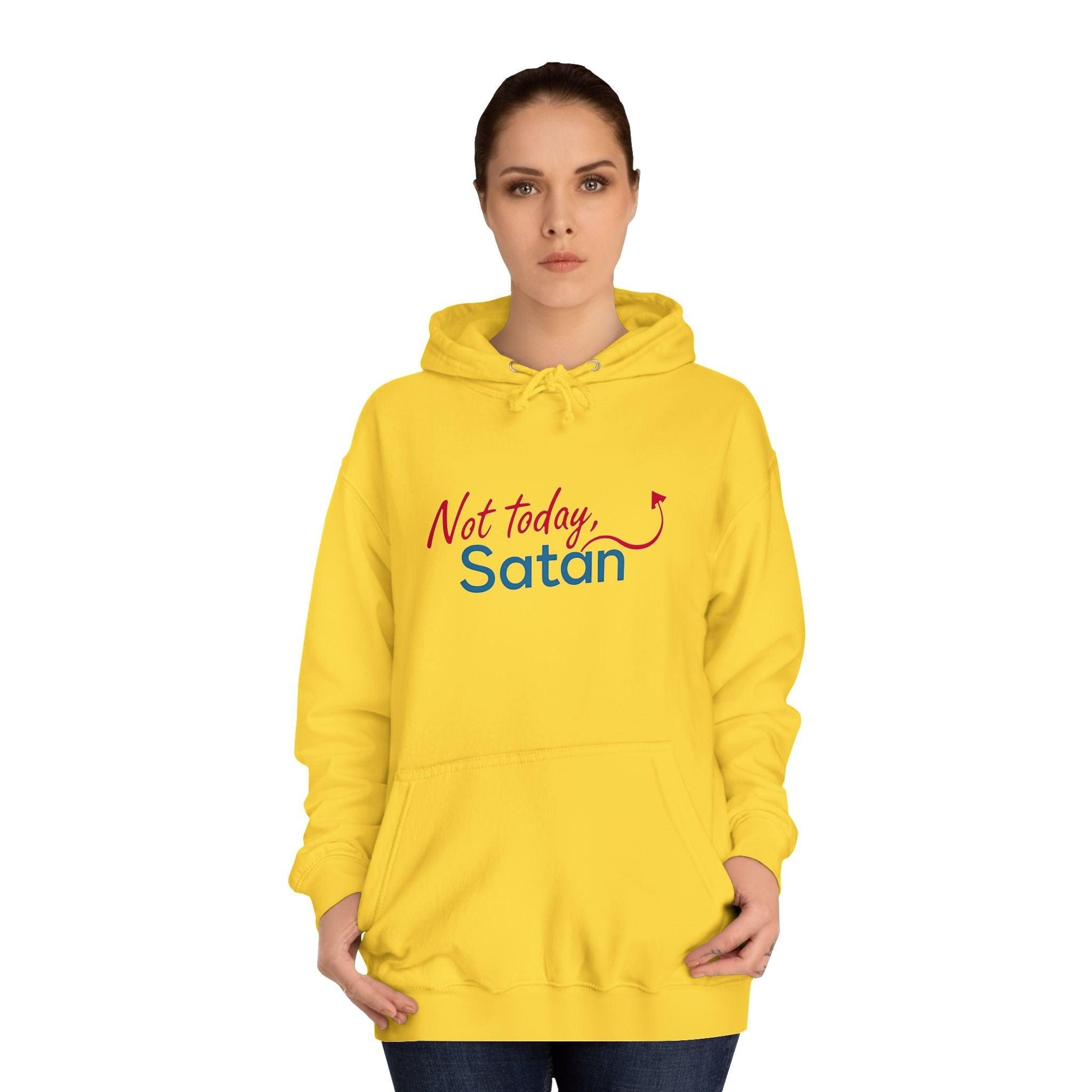 Unisex Hoodie - Not Today Satan Design for Bold Style - Even Keel LLC