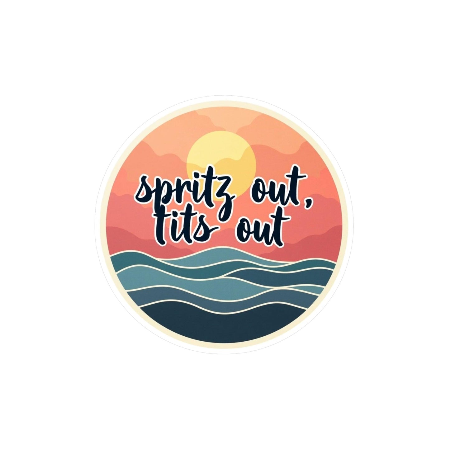 Spritz Out On Ocean Water Decal for Smooth Surfaces - Even Keel LLC