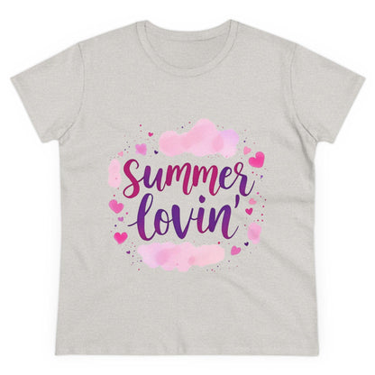 Women's Summer Lovin' Cotton Tee Cute Casual Shirt for Women - Even Keel LLC