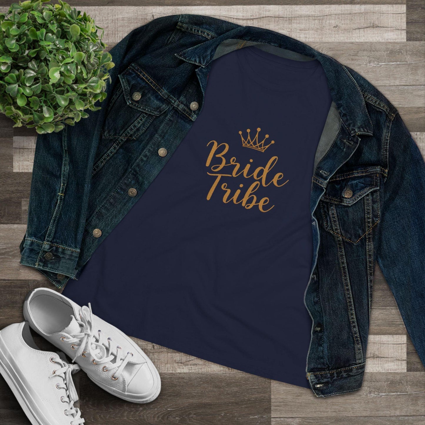 Women's Cotton Tee - Bride Tribe T-Shirt for Bachelorette Party - Even Keel LLC