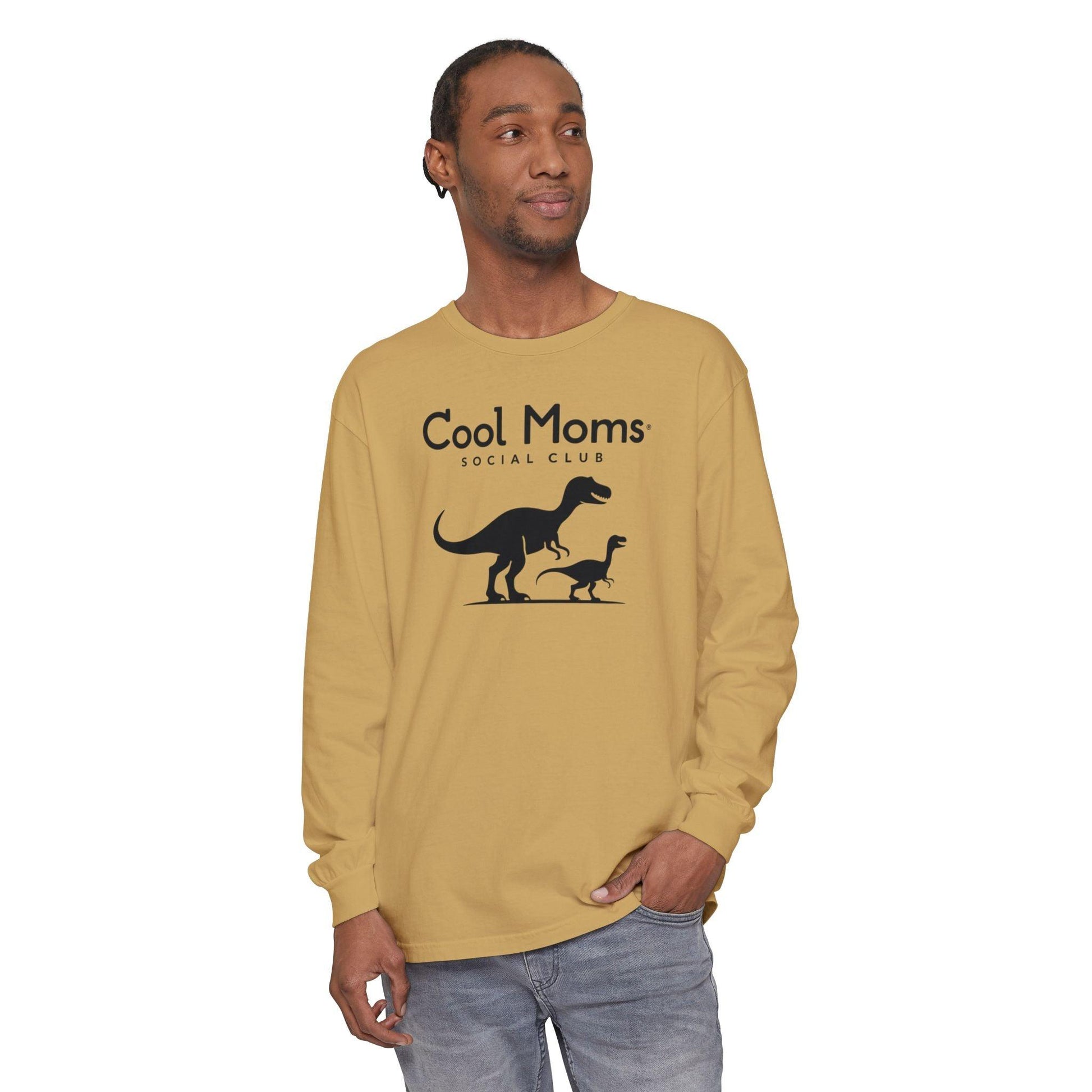 Dinosaur Long Sleeve T-Shirt for Cool Moms Social Club - Even Keel LLC