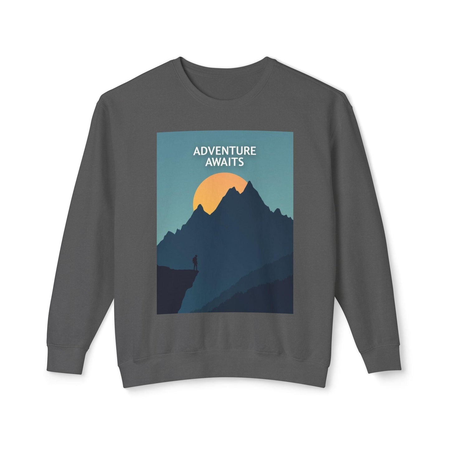 Adventure Awaits Unisex Dyed Crewneck Sweatshirt - Even Keel LLC