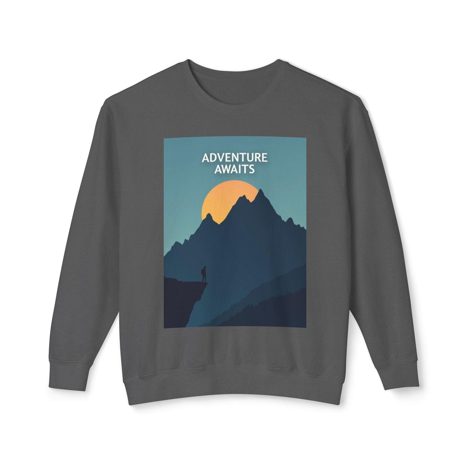 Adventure Awaits Unisex Dyed Crewneck Sweatshirt - Even Keel LLC