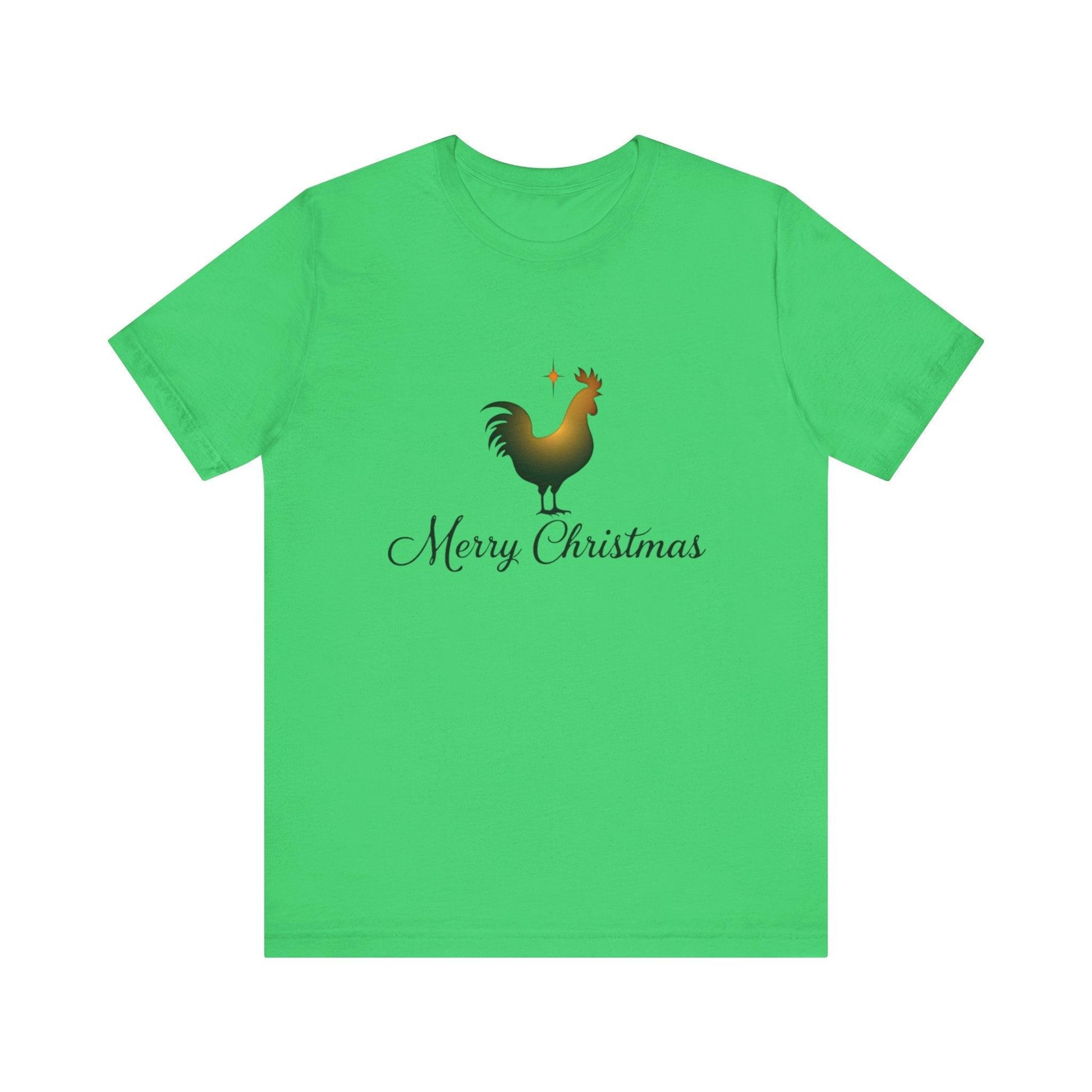 Christmas Chicken Short Sleeve Tee for Festive Fun Fashion - Even Keel LLC