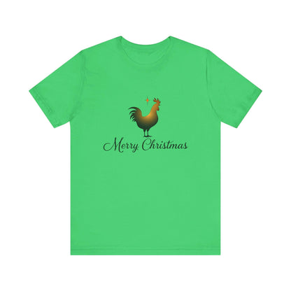 Christmas Chicken Short Sleeve Tee for Festive Fun Fashion - Even Keel LLC