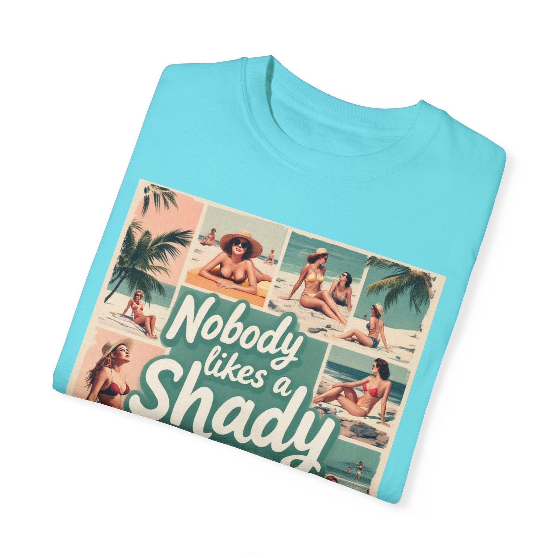 Retro Beach T-Shirt - Nobody Likes a Shady Beach Tee - Even Keel LLC