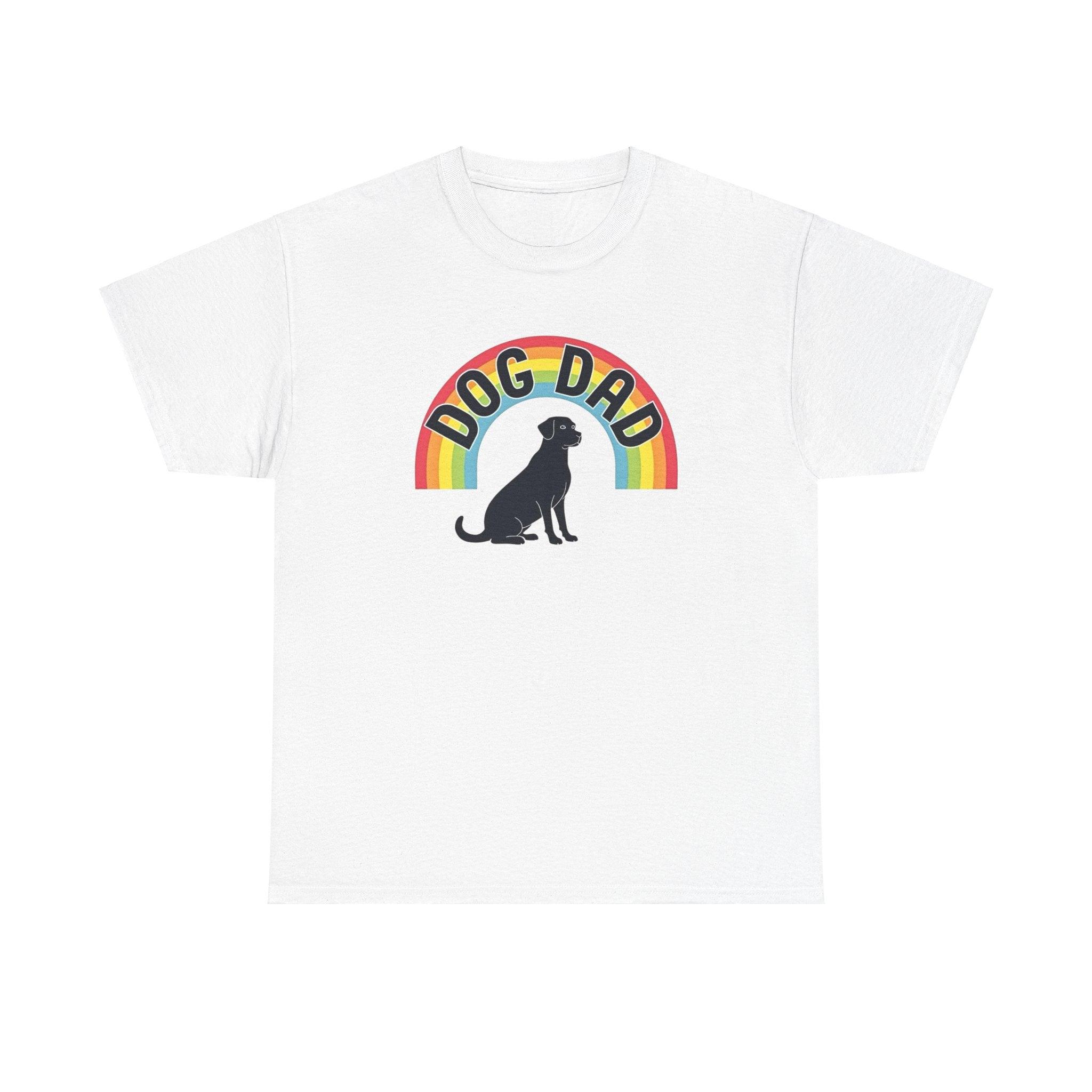 Rainbow Dog Dad Tee for Fun Loving Pet Parents - Even Keel LLC