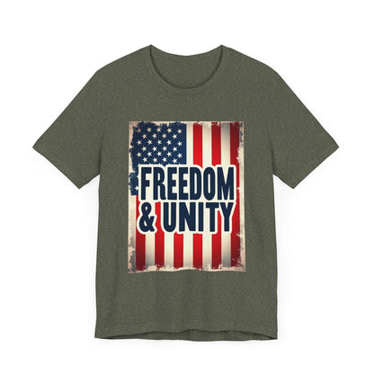 Freedom and Unity Unisex Tee for Everyday Casual Wear - Even Keel LLC