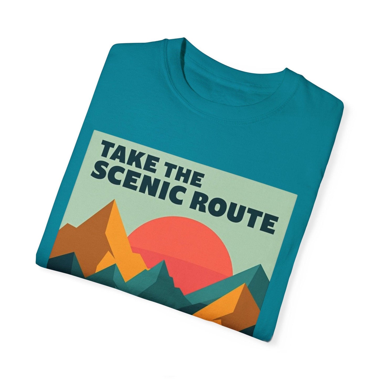 Hiking Tee - Take the Scenic Route Unisex T-shirt for Adventurers - Even Keel LLC