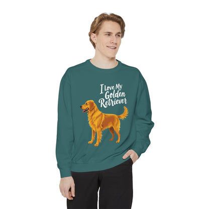 Golden Retriever Sweatshirt - I Love My Golden Retriever - Even Keel LLC