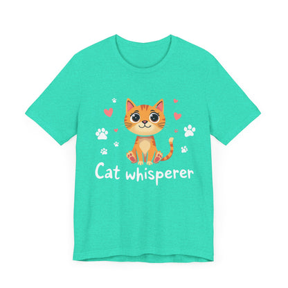 Cat Whisperer Unisex Jersey Short Sleeve Tee Cat Lover T-Shirt