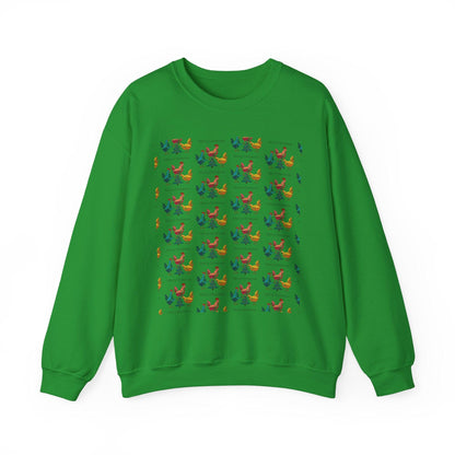 Ugly Christmas Chicken Crewneck Sweatshirt for Comfort - Even Keel LLC