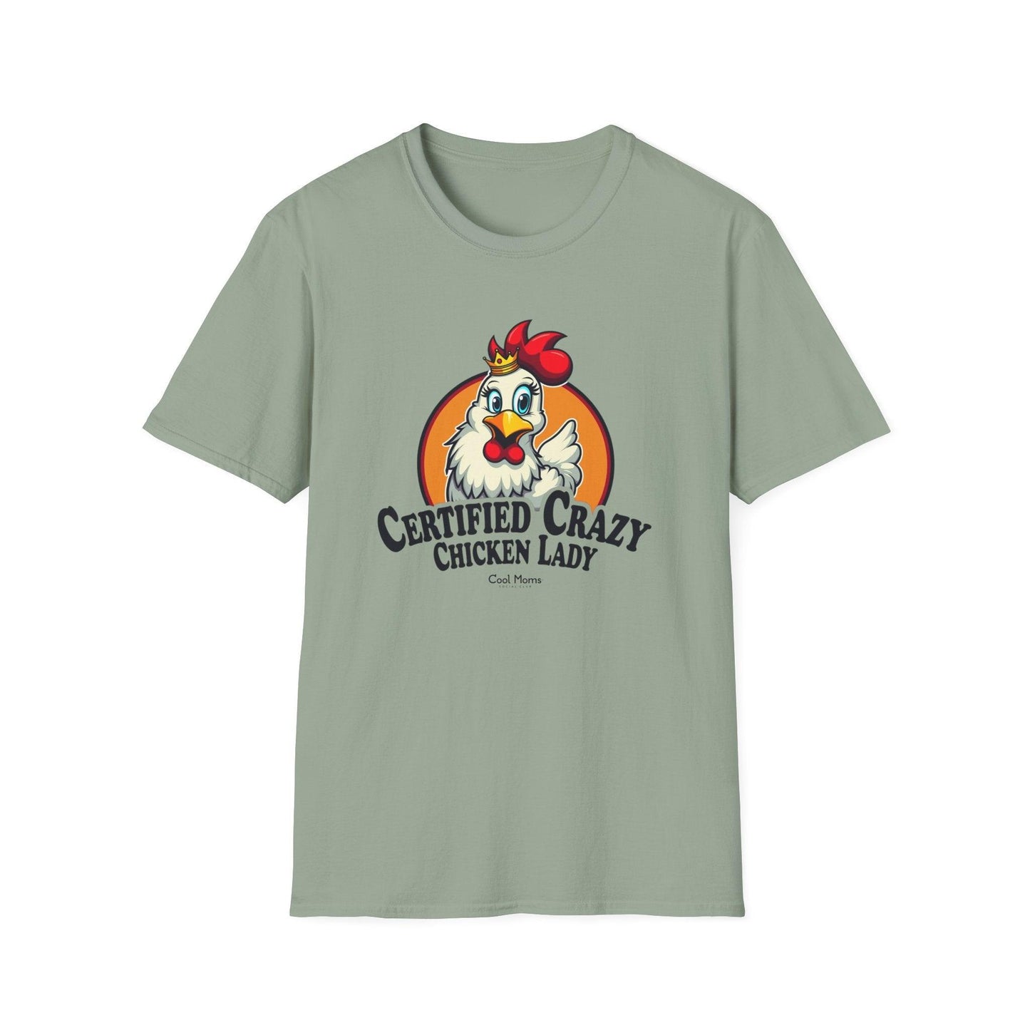 Crazy Chicken Lady T-Shirt for Quirky Chicken Lovers - Even Keel LLC