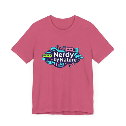 Nerdy by Nature Unisex Tee - Fun Geeky Graphic T-Shirt for Casual Wear - Even Keel LLC