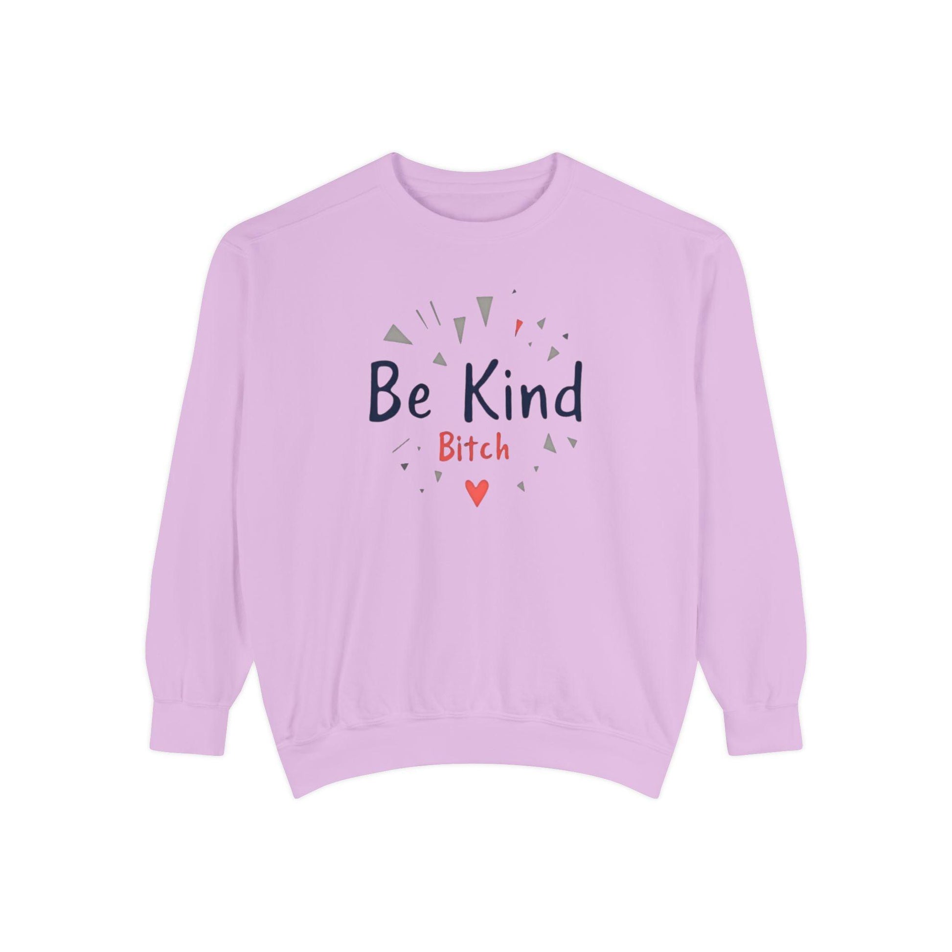 Be Kind Unisex Garment-Dyed Sweatshirt for Cozy Comfort - Even Keel LLC