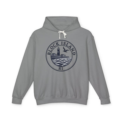 Block Island, RI Lighthouse Hooded Sweatshirt for Comfort - Even Keel LLC