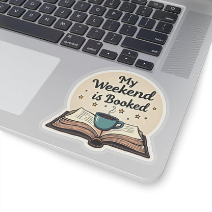 Bookworm Kiss-Cut Sticker for Book Lovers and Readers - Even Keel LLC