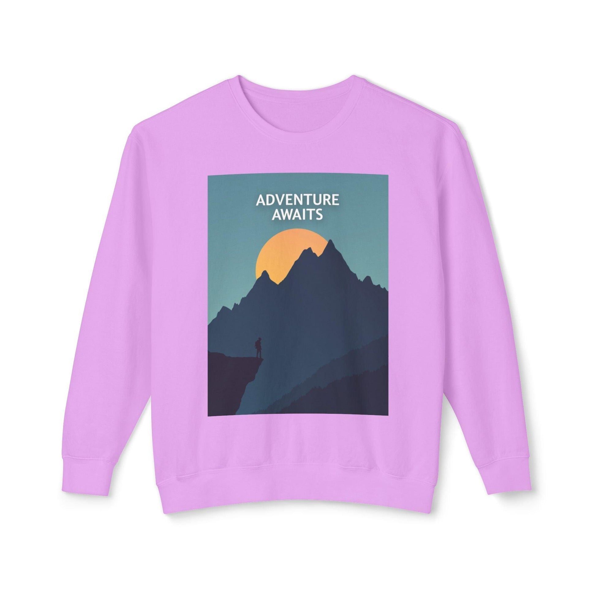 Adventure Awaits Unisex Dyed Crewneck Sweatshirt - Even Keel LLC