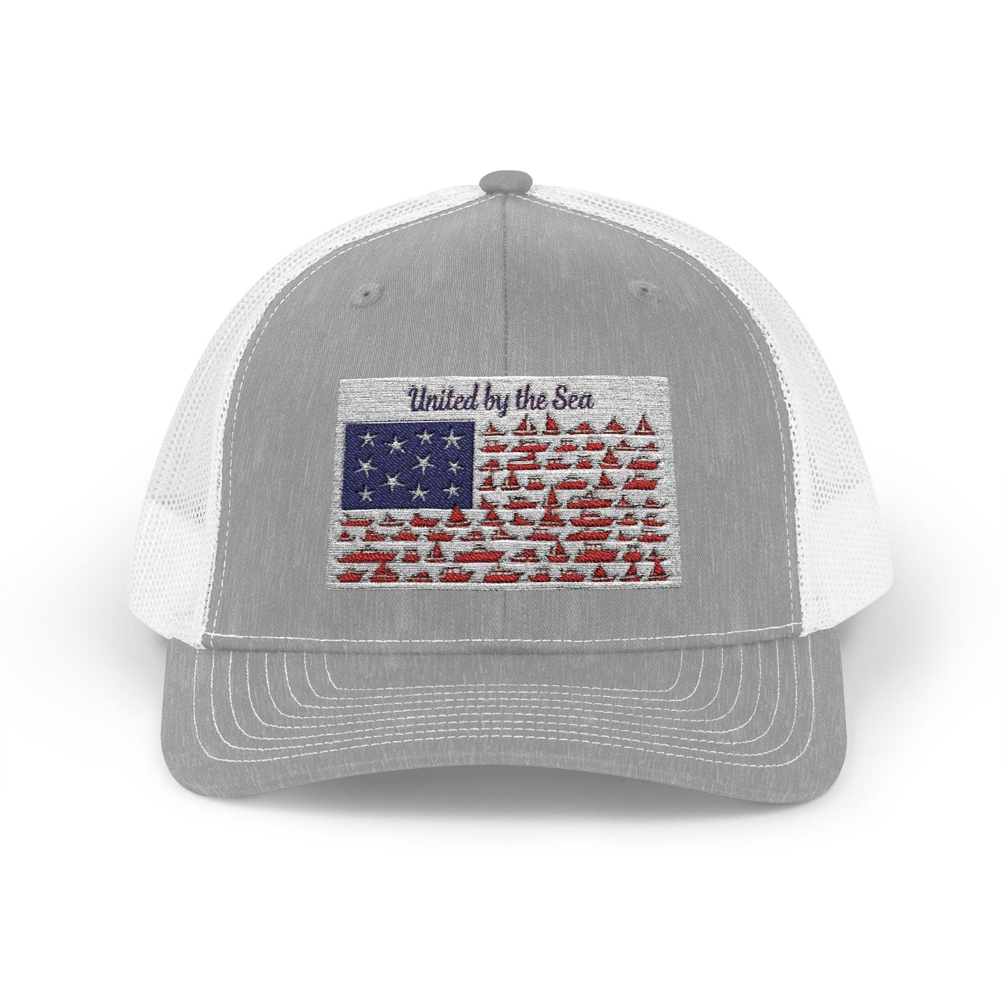 United by the Sea Embroidered Snapback Cap for Beach Lovers - Even Keel LLC