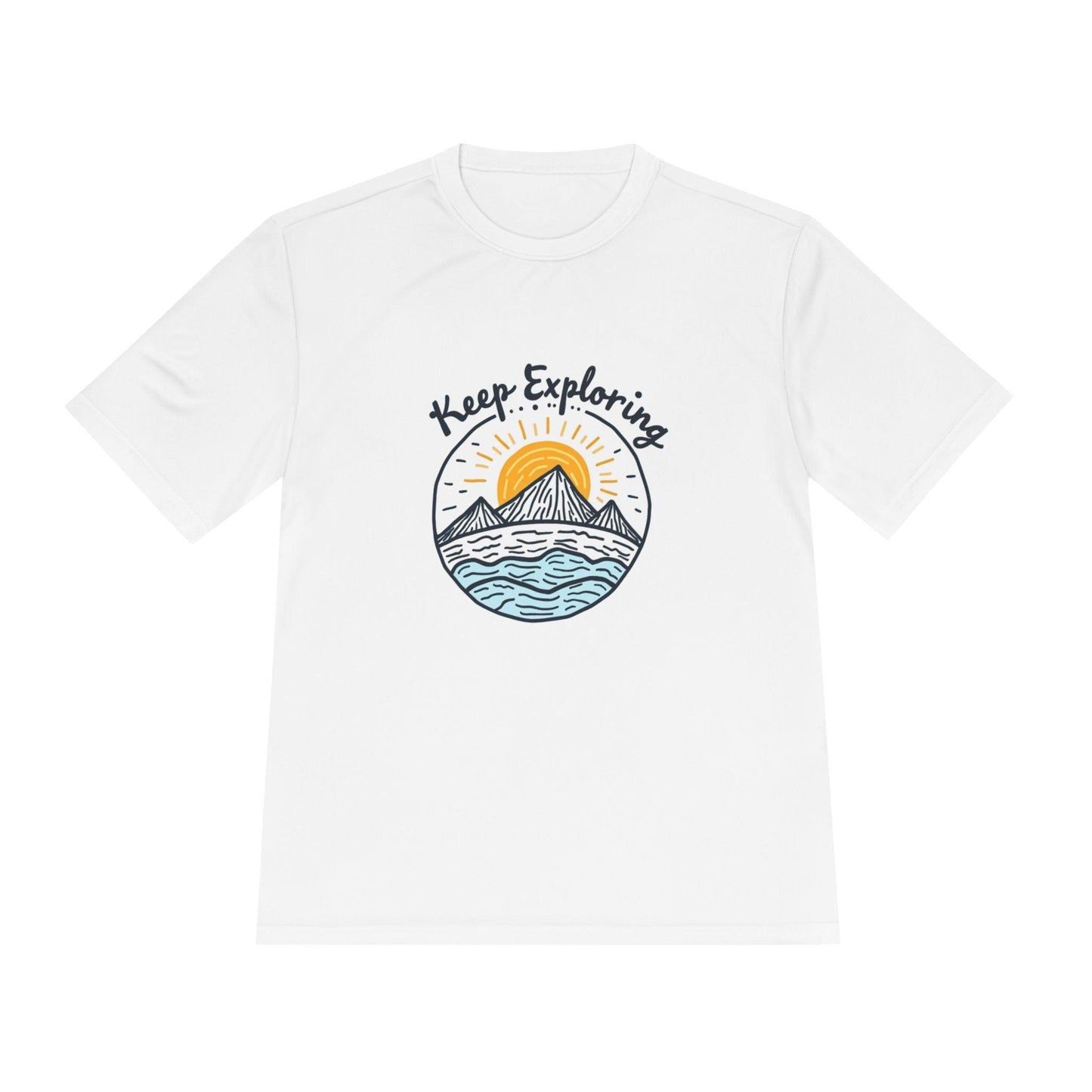 Quick Dry Unisex Tee - Keep Exploring Moisture Wicking - Even Keel LLC