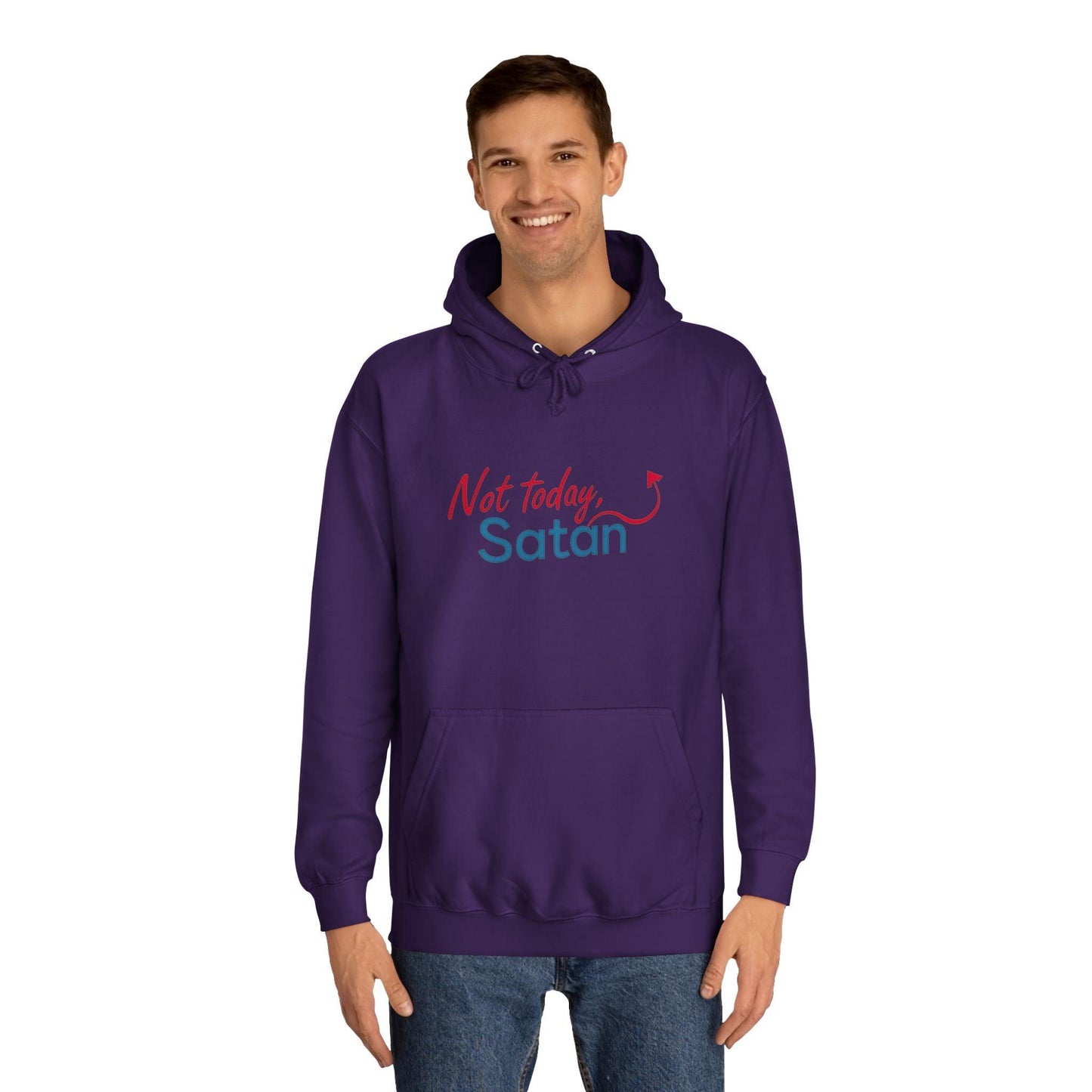 Unisex Hoodie - Not Today Satan Design for Bold Style - Even Keel LLC