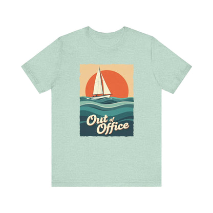 Sailing Tee - Out of Office Design for Summer Fun - Even Keel LLC