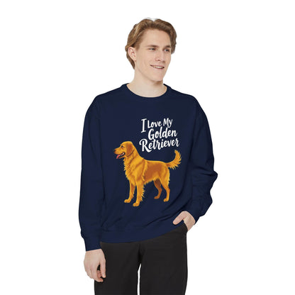 Golden Retriever Sweatshirt - I Love My Golden Retriever - Even Keel LLC