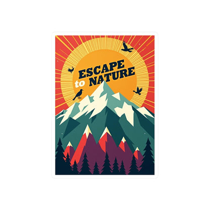 Nature Escape Decal for Outdoor Lovers and Nature Fans - Even Keel LLC