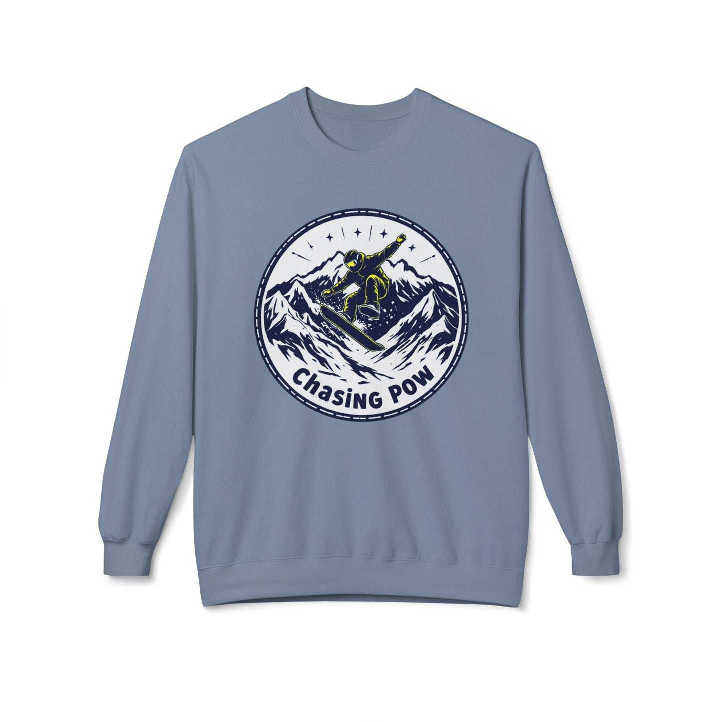 Chasing POW Snowboarding Sweatshirt for Winter Sports Comfort - Even Keel LLC