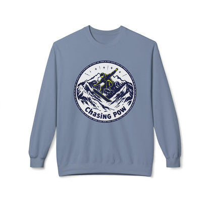 Chasing POW Snowboarding Sweatshirt for Winter Sports Comfort - Even Keel LLC