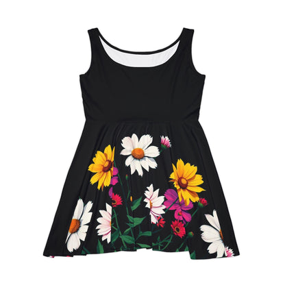 Floral Print Women's Skater Dress - Summer Party & Casual Wear - Even Keel LLC