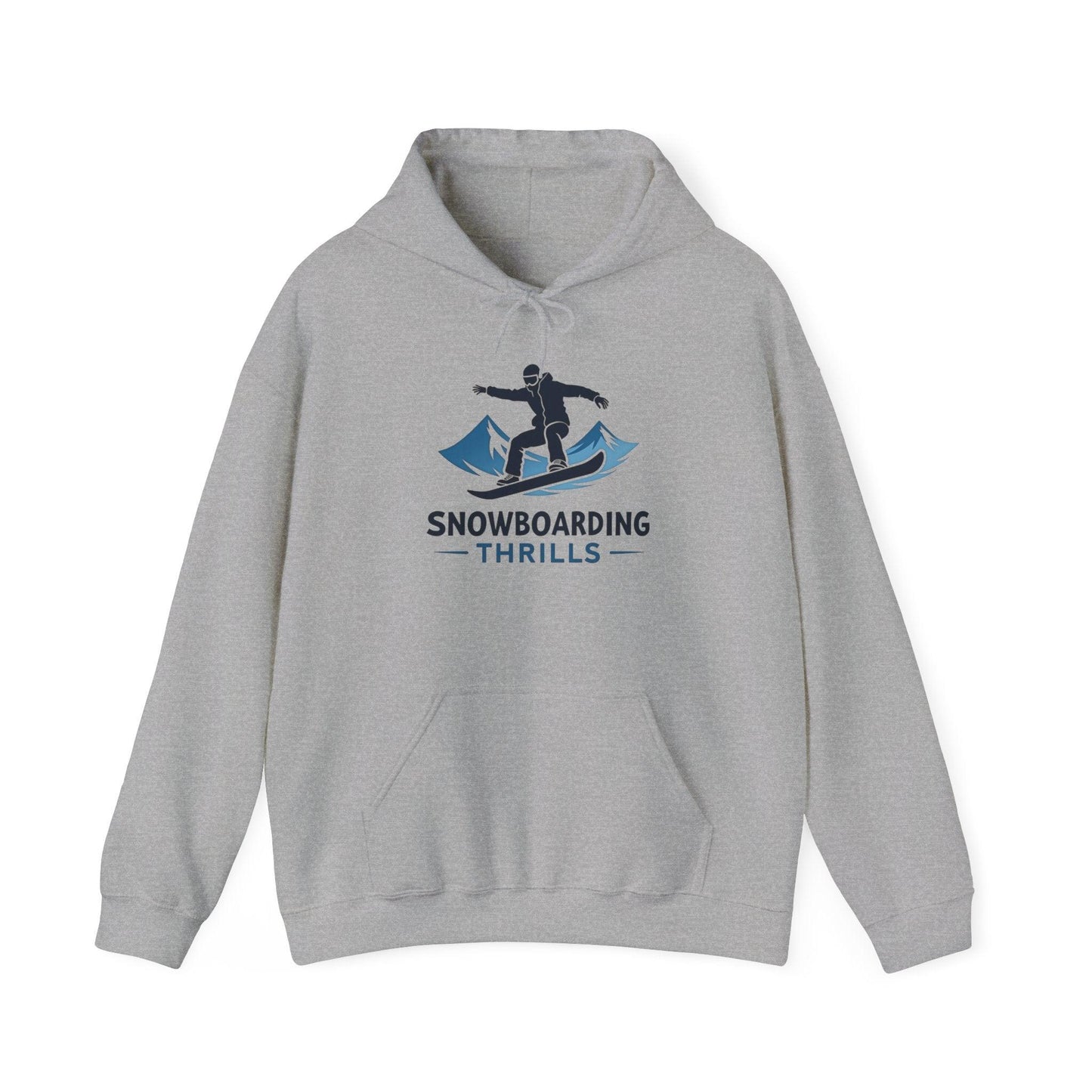 Snowboarding Thrills Hoodie for Winter Sports Lovers - Even Keel LLC