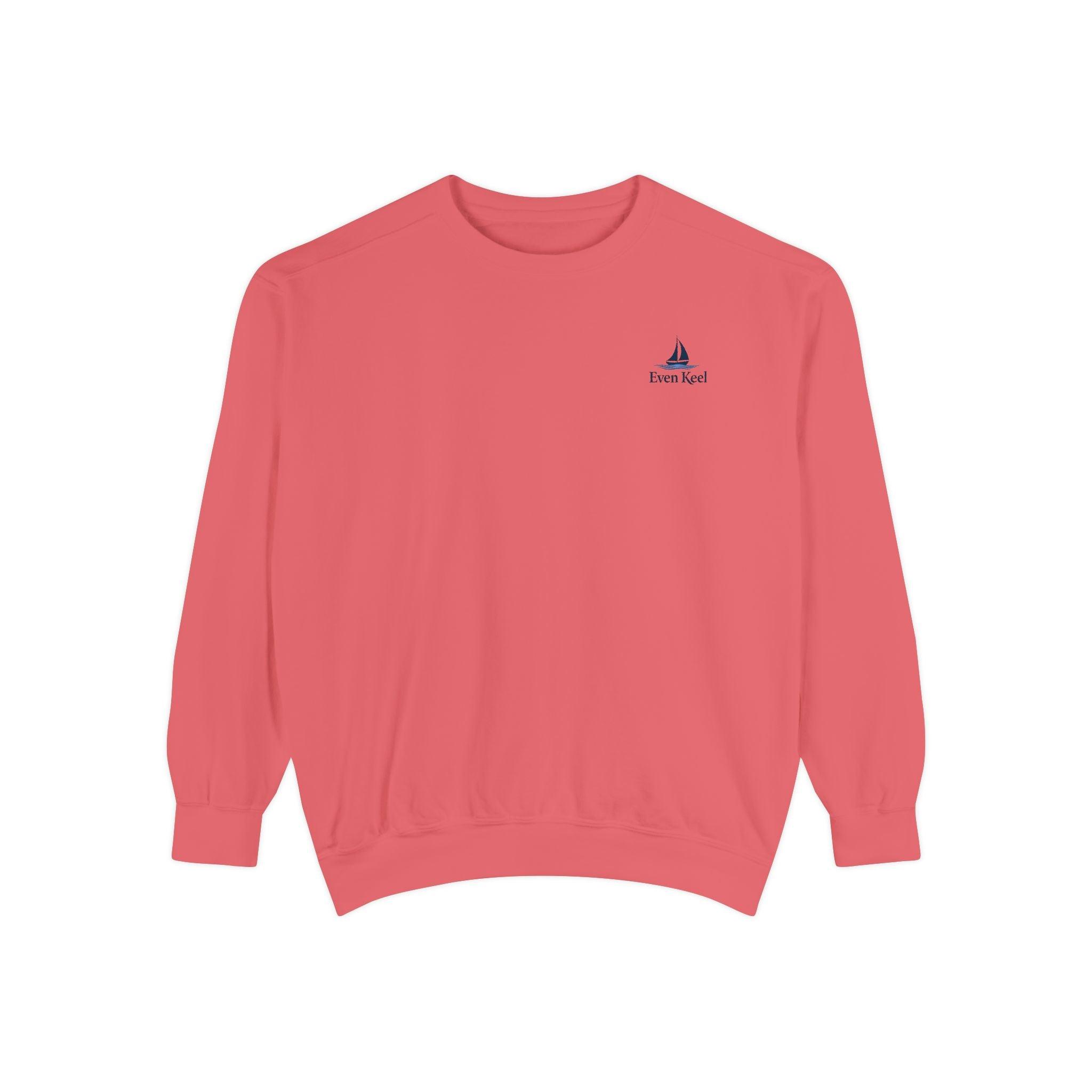 Beach Life Unisex Sweatshirt Reverse Printed for Comfort - Even Keel LLC