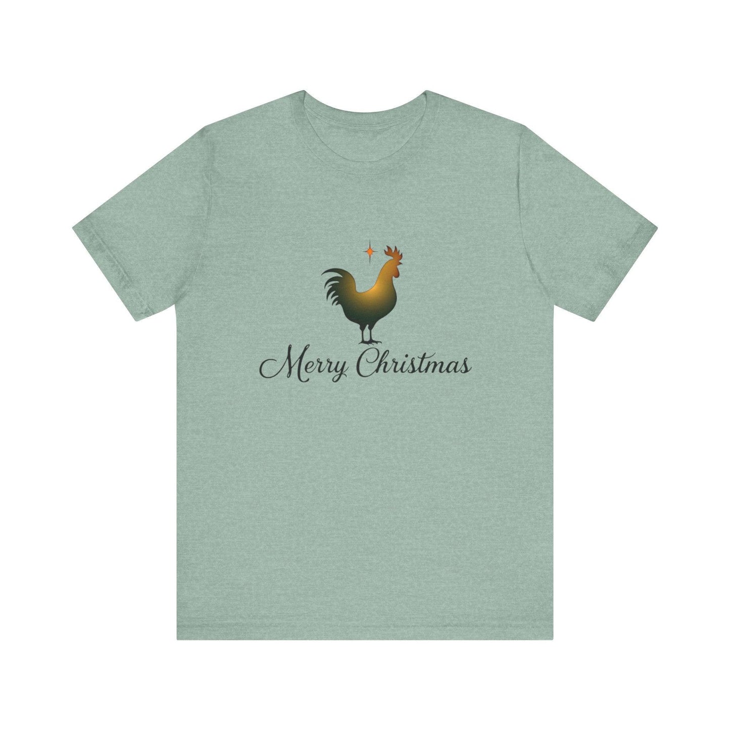 Christmas Chicken Short Sleeve Tee for Festive Fun Fashion - Even Keel LLC