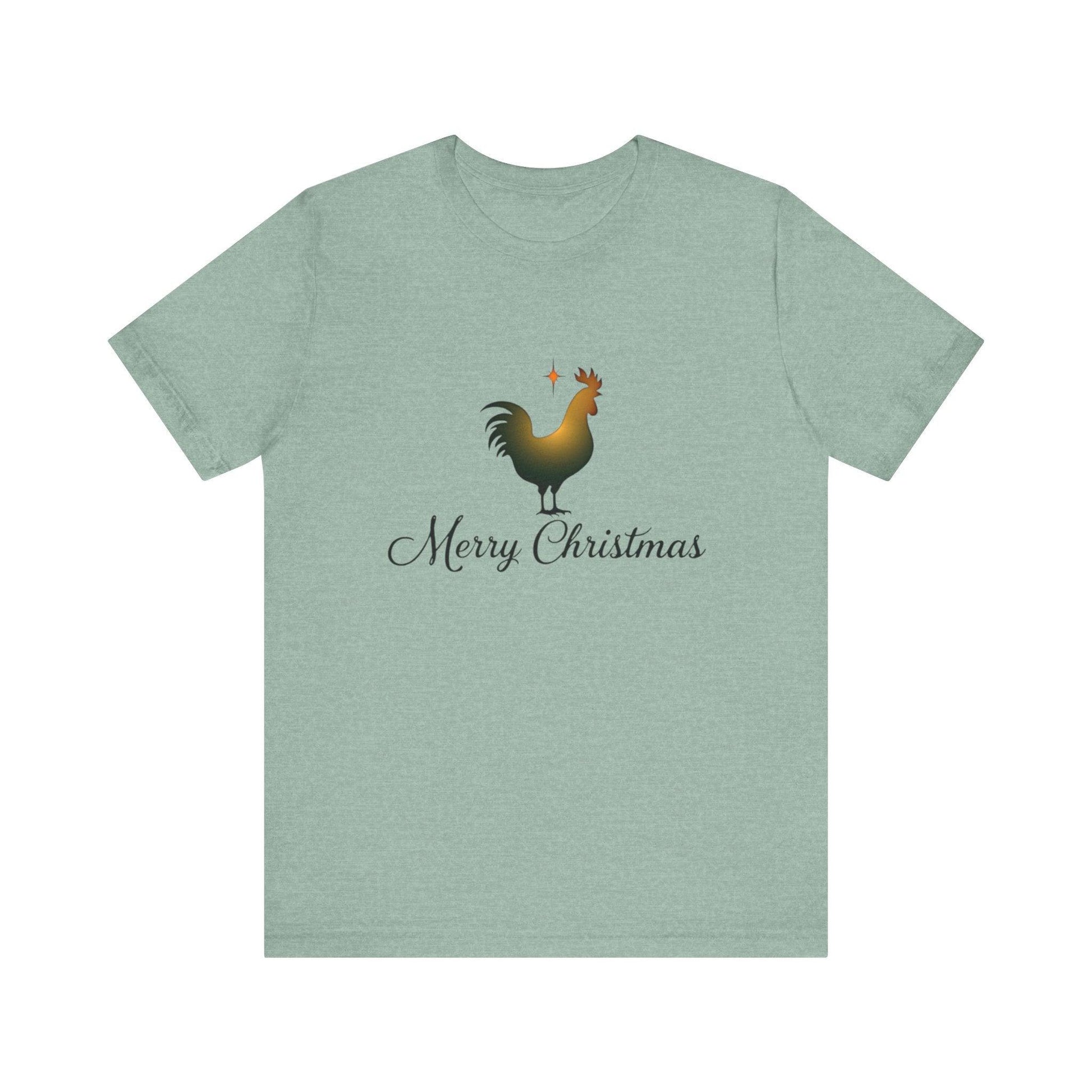 Christmas Chicken Short Sleeve Tee for Festive Fun Fashion - Even Keel LLC