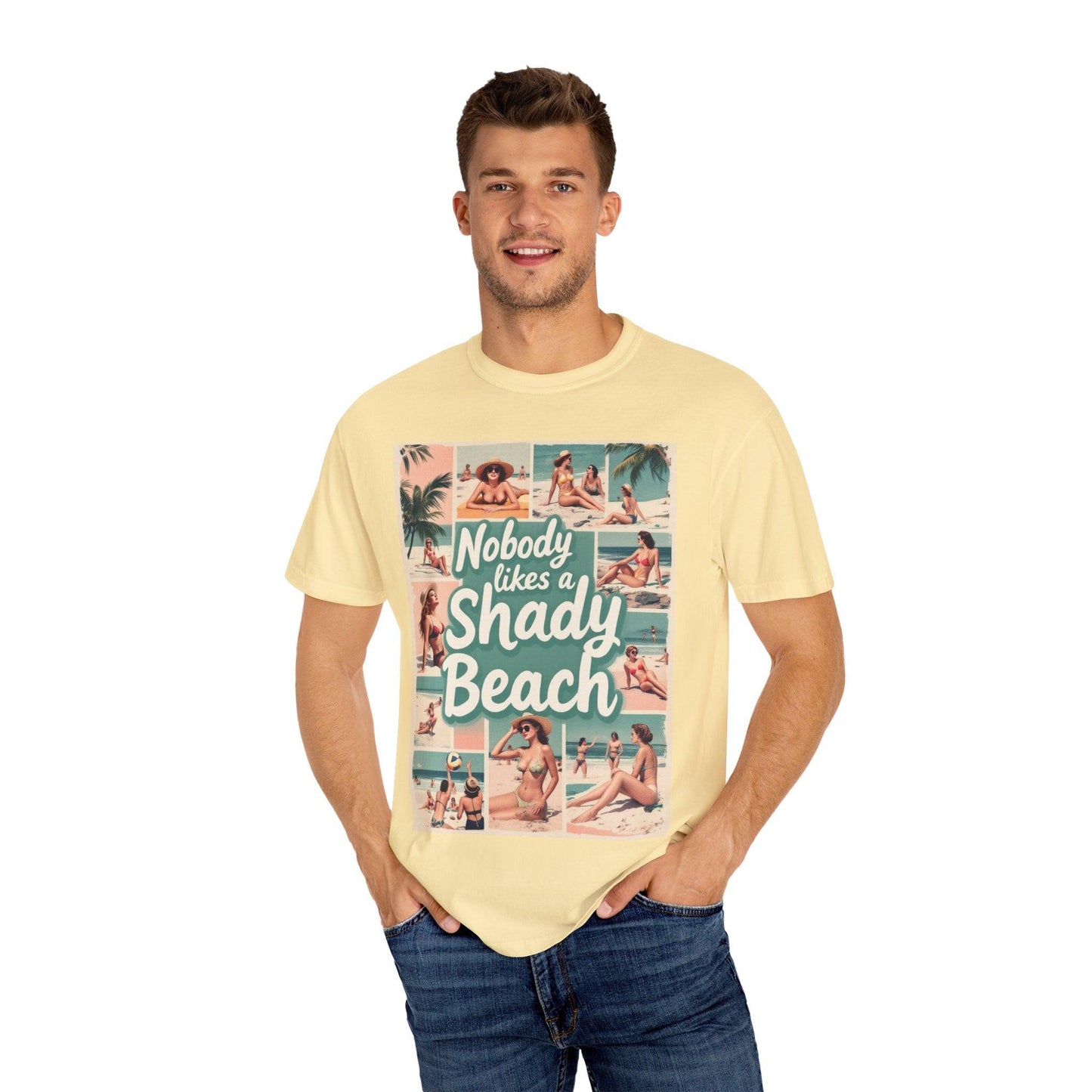 Retro Beach T-Shirt - Nobody Likes a Shady Beach Tee - Even Keel LLC