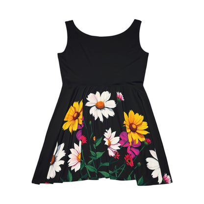 Floral Print Women's Skater Dress - Summer Party & Casual Wear - Even Keel LLC