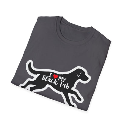 Black Lab Unisex T-Shirt for Dog Lovers and Casual Wear - Even Keel LLC