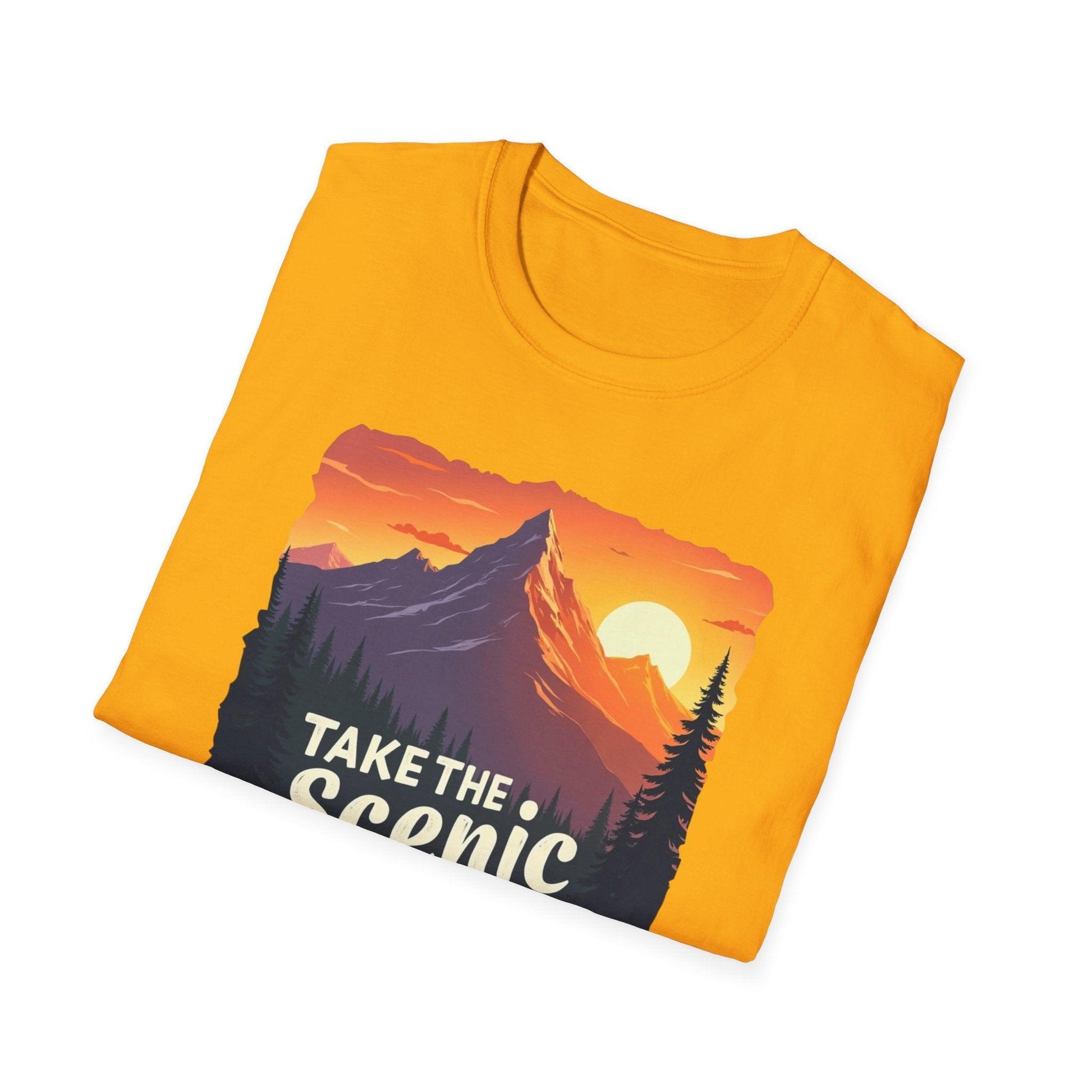 Scenic Route T-Shirt for Adventurers and Explorers Gear - Even Keel LLC